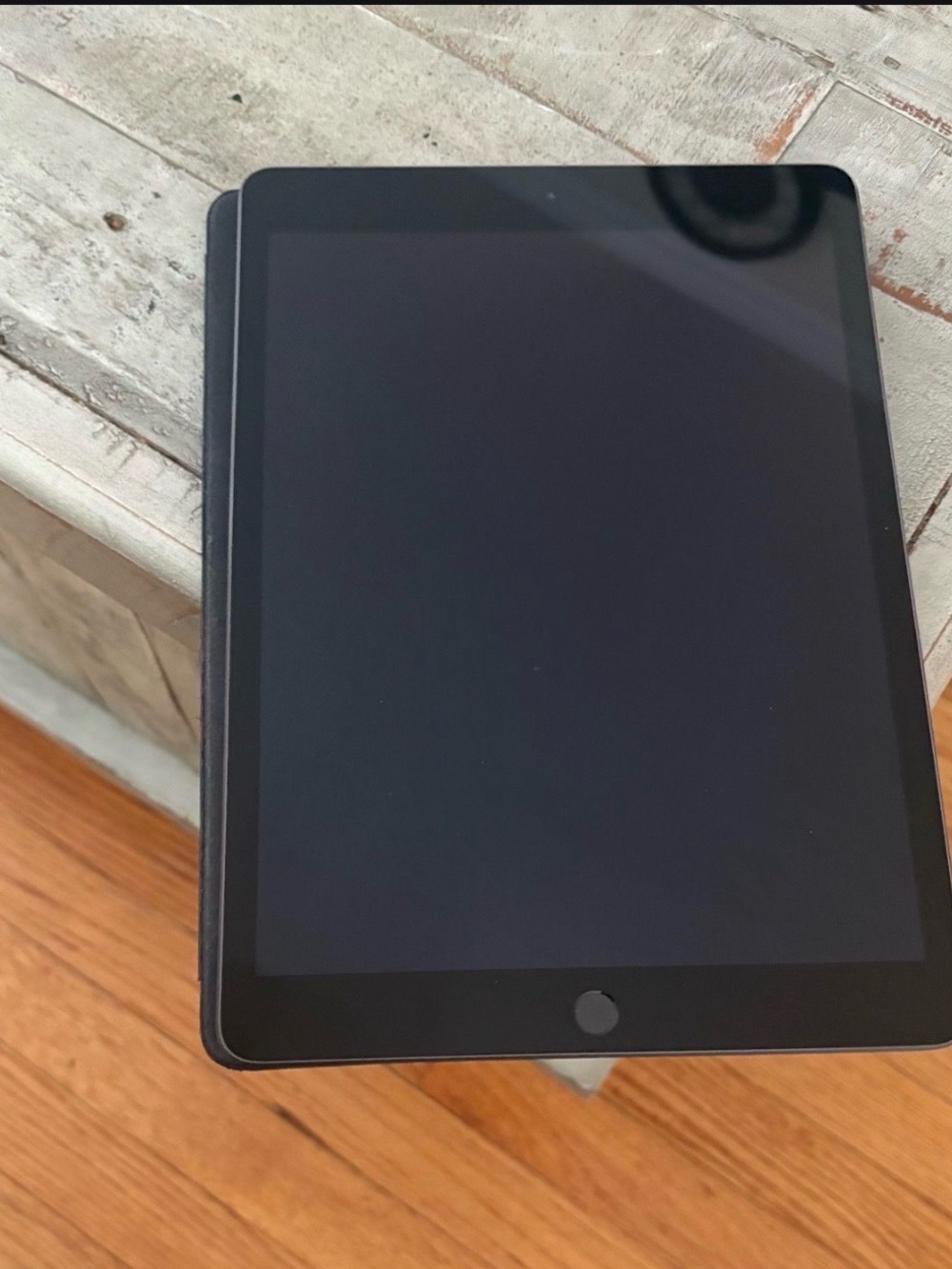 Black Apple  Tablet with Protective Case - Sleek Touchscreen Display